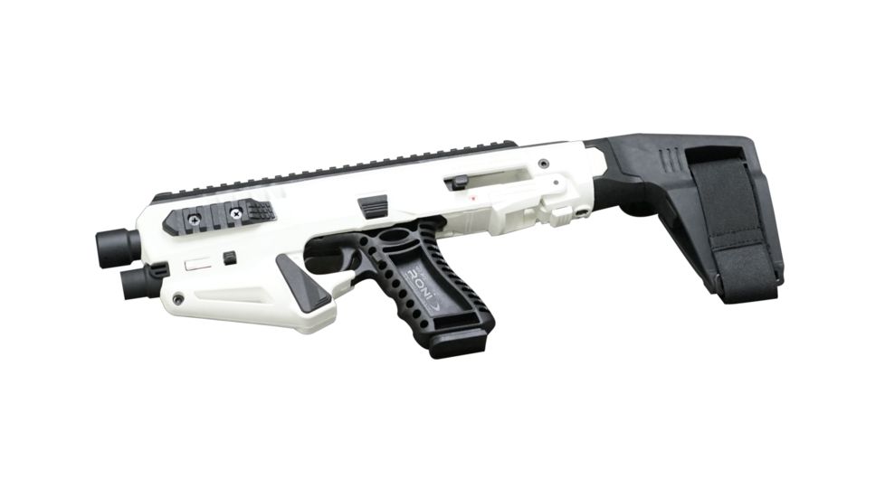 CAA Micro Roni Stabilizer 3.5 for Glock 17 Gen5, White, MIC-RONI-STAB17PL-3.5