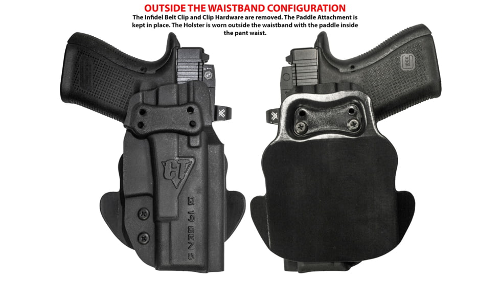 Comp-Tac Dual Concealment IWB Holster, Springfield Echelon, Right Hand, Black, C669SF416LBKN