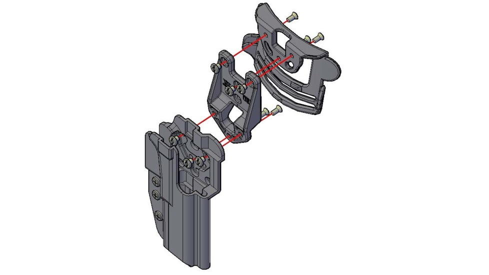 Comp-Tac International OWB Holster, Canik TP9SF Elite, Right, Black, C241CA017RBKN