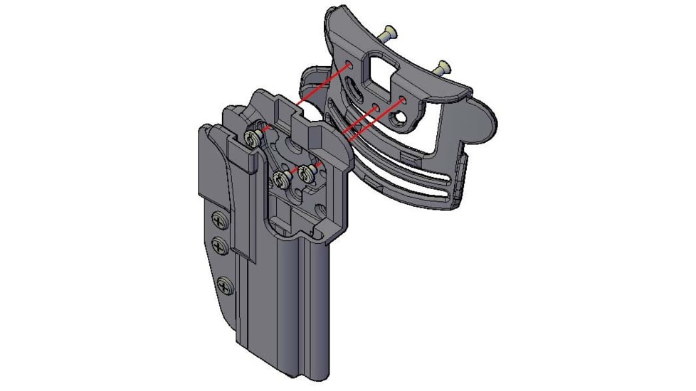 Comp-Tac International OWB Holster, Canik TP9SF Elite, Right, Black, C241CA017RBKN
