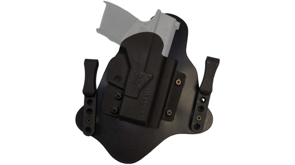 Comp-Tac Spartan IWB Hybrid Holster- Single Layer Backing, Right Hand, Walther - PDP 4 in Slide, Black, C231WA326RBSN