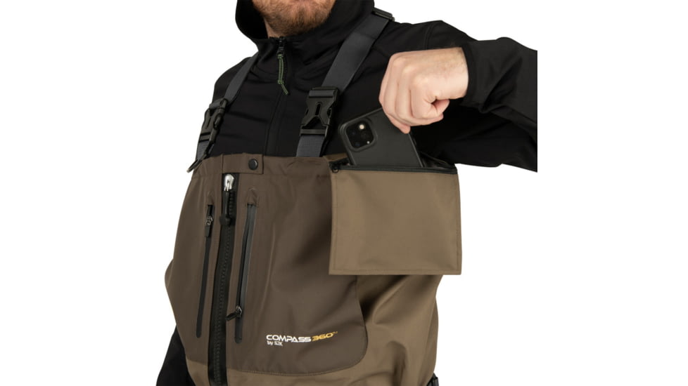 Compass 360 Deadfall-Z Zippered STFT Wader - Mens, Coffee/Stone, Large, 2111120-LG