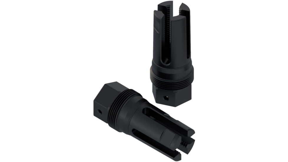 Comstock Armory 4-Prong Flash Hider, 5.56mm/.223 Remington , 1/2x28, Black, 4P-12-22-PW