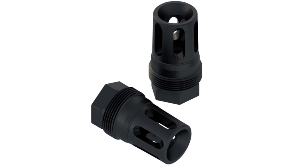 Comstock Armory Compact Flash Hider, 9mm Luger, 1/2x28, Black, FHC-12-9