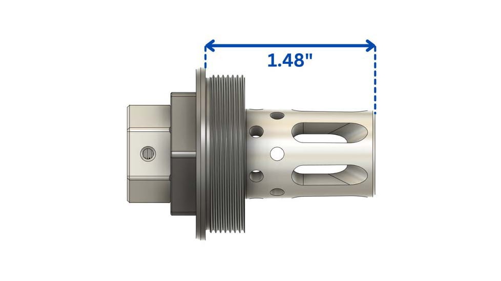 Comstock Armory Comstock Flash Hider 1/2x28 9mm Hybrid