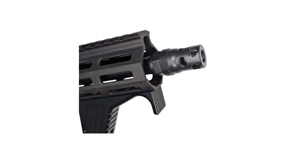 Comstock Armory Compact Muzzle Brake, 9mm Luger, 1/2x28, Black, MBC-12-9