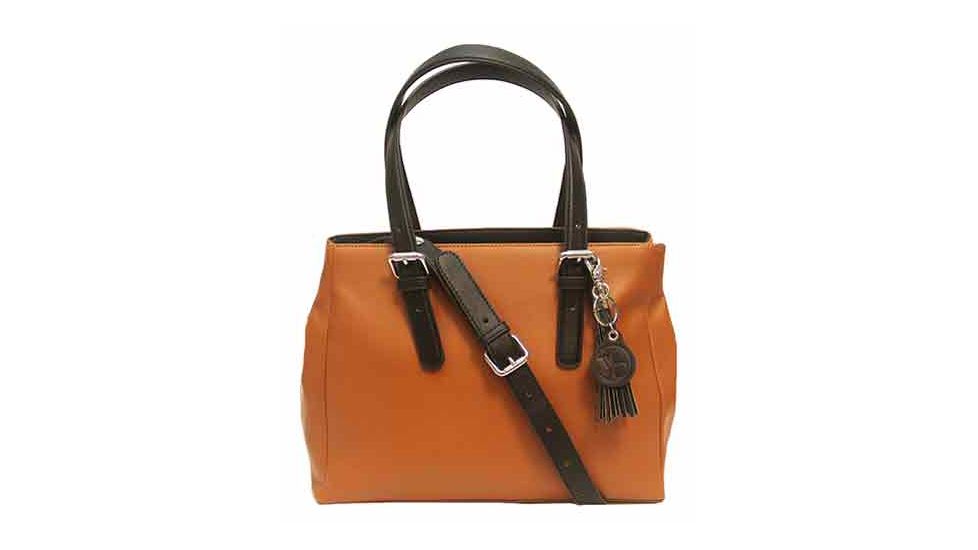 Concealed Carrie Casual Block Satchel Warm Nutmeg