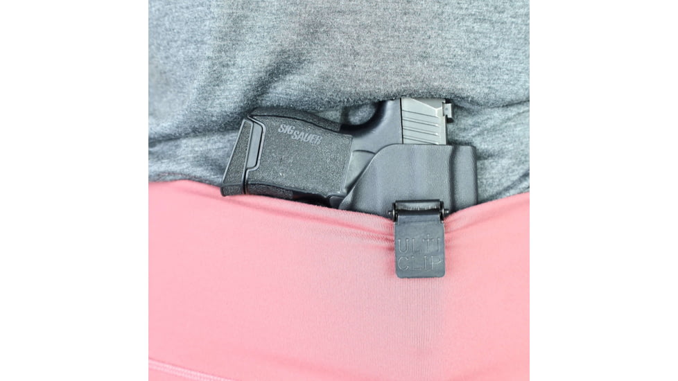 Rounded Athletic Tuckable IWB KYDEX Holster for Glock 43, Ambidextrous, Black, CEI000025