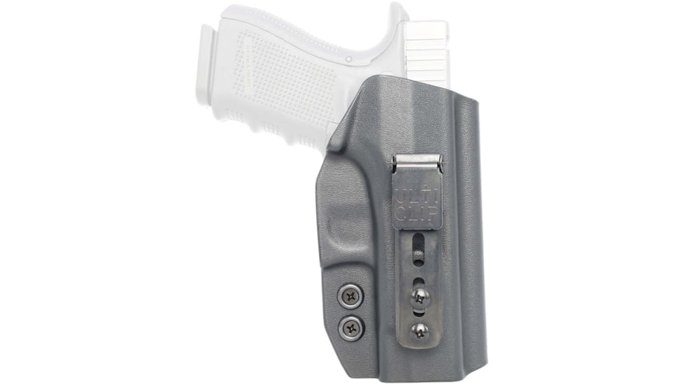 Rounded Athletic Tuckable IWB KYDEX Holster, Glock 43, Ambidextrous, Black, GLK-G43-BK-AMBI-ATHLTC