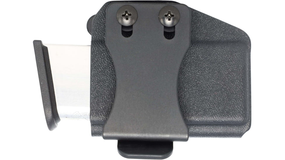 Rounded 9/40 Single Stack, OWB KYDEX Double Magazine Holster, Black, CEX-940-SS-BK-DBLMAG