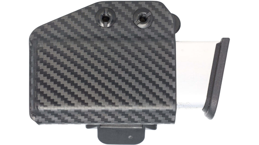 Rounded Horizontal Magazine Holster for 45ACP Double Stack, Ambidextrous, Carbon Fiber Black, CEF000016