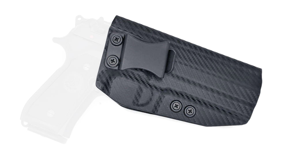 Rounded IWB KYDEX Holster, Beretta 92 Compact, Right Hand, Carbon Fiber, BTA-92CMPCT-CF-RH-VAR