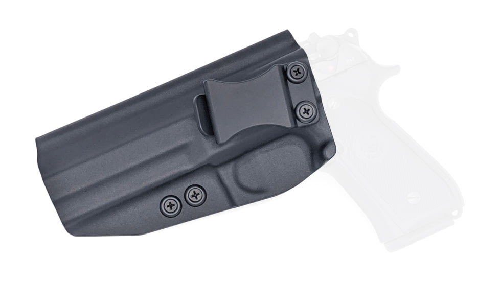 Rounded IWB KYDEX Holster, Beretta M9/M9A1/M9A3, Left Hand, Black, BTA-M9A1-BK-LH-VAR