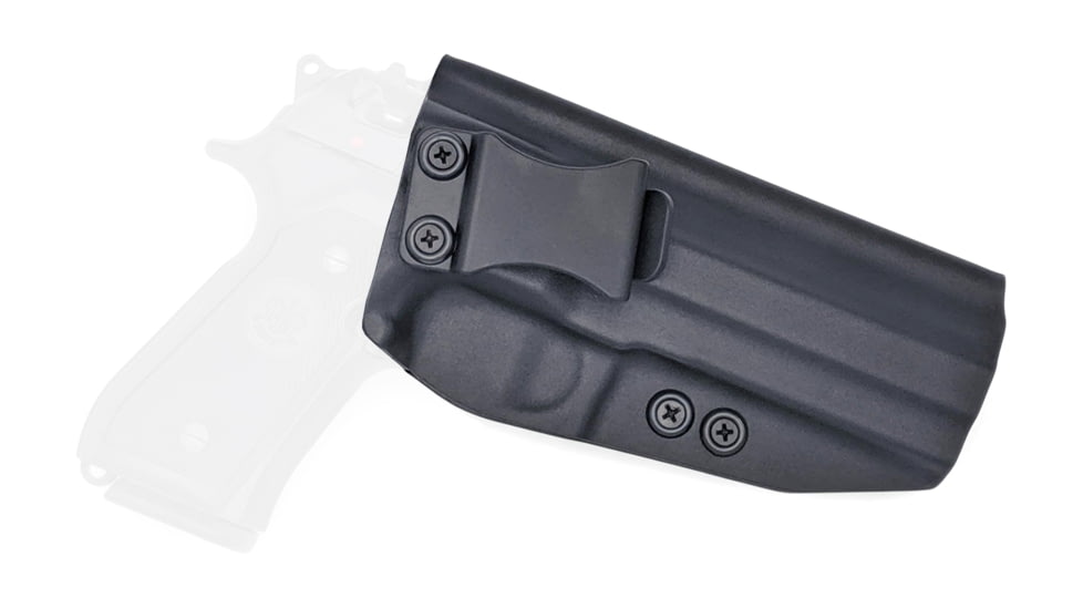 Rounded IWB KYDEX Holster, Beretta M9/M9A1/M9A3, Right Hand, Black, BTA-M9A1-BK-RH-VAR
