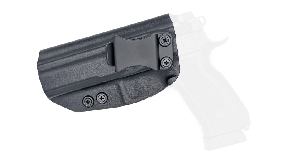 Rounded IWB KYDEX Holster, CZ 75 SP01 Phantom, LH, Black, CZU-75SP01PHNTM-BK-LH-VAR