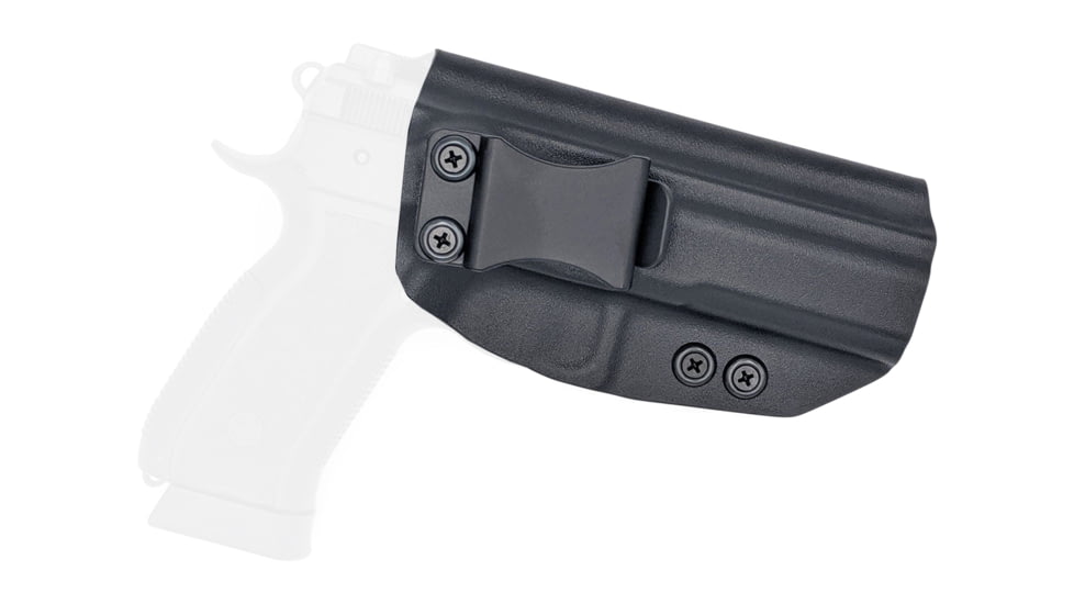 Rounded IWB KYDEX Holster, CZ 75 SP01 Phantom, RH, Black, CZU-75SP01PHNTM-BK-RH-VAR