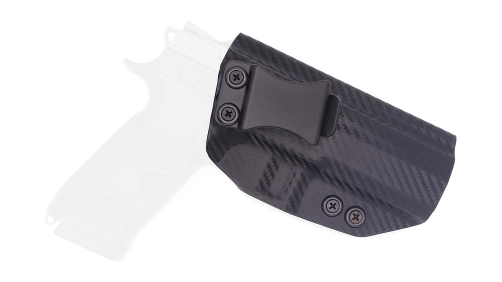 Rounded IWB KYDEX Holster, CZ P-07, Right Hand, Carbon Fiber, CZU-P07-CF-RH-VAR