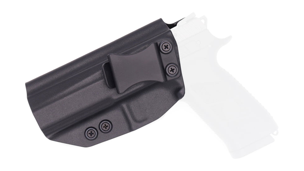 Rounded IWB KYDEX Holster, CZ P-09, Left Hand, Black, CZU-P09-BK-LH-VAR