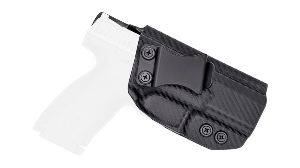 Rounded IWB KYDEX Holster, CZ P-10 C, Right Hand, Carbon Fiber, CZU-P10C-CF-RH-VAR