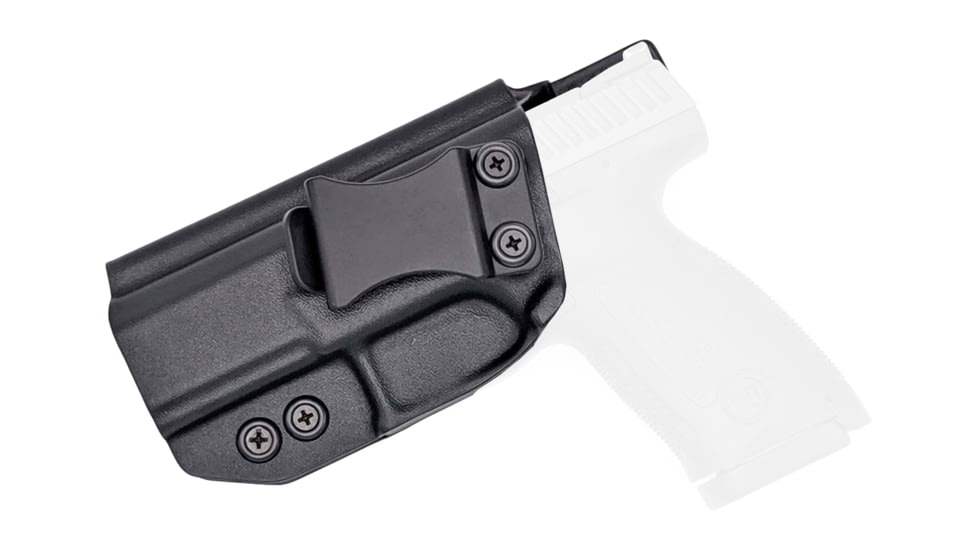 Rounded IWB KYDEX Holster, CZ P-10 F, Left Hand, Black, CZU-P10FS-BK-LH-VAR