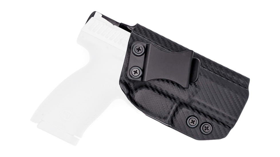 Rounded IWB KYDEX Holster, CZ P-10 F, Right Hand, Carbon Fiber, CZU-P10FS-CF-RH-VAR