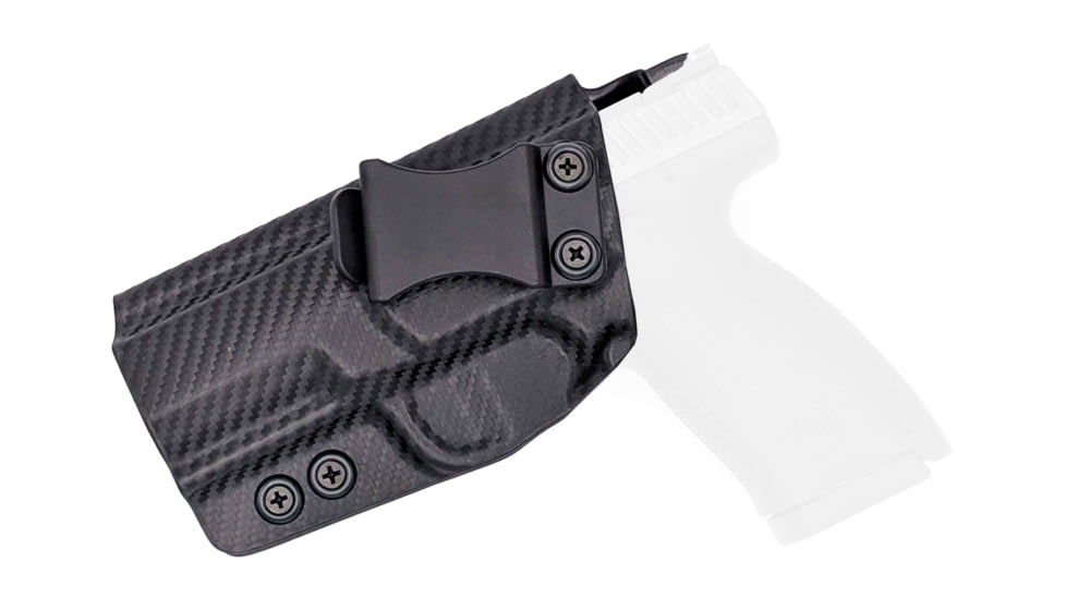 Rounded IWB KYDEX Holster, CZ P-10 S, Left Hand, Carbon Fiber, CZU-P10SUB-CF-LH-VAR