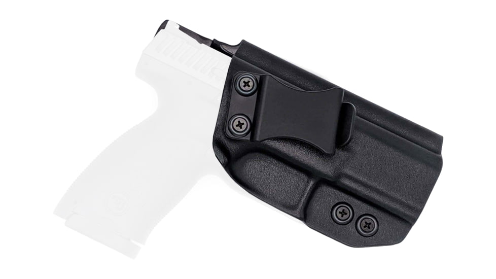 Rounded IWB KYDEX Holster, CZ P-10 S, Right Hand, Black, CZU-P10SUB-BK-RH-VAR