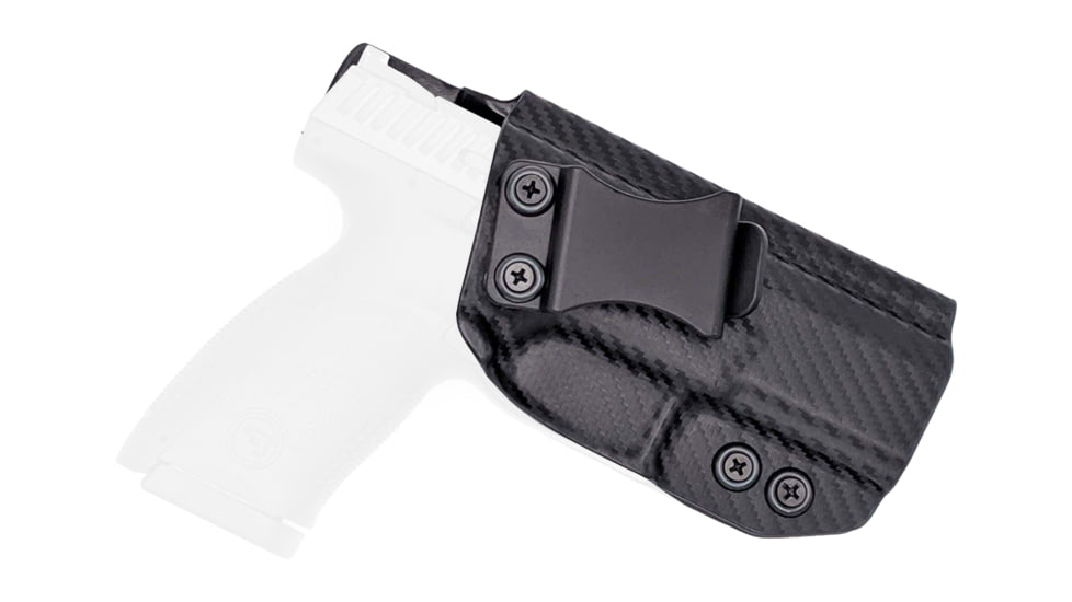 Rounded IWB KYDEX Holster, CZ P-10 S, Right Hand, Carbon Fiber, CZU-P10SUB-CF-RH-VAR