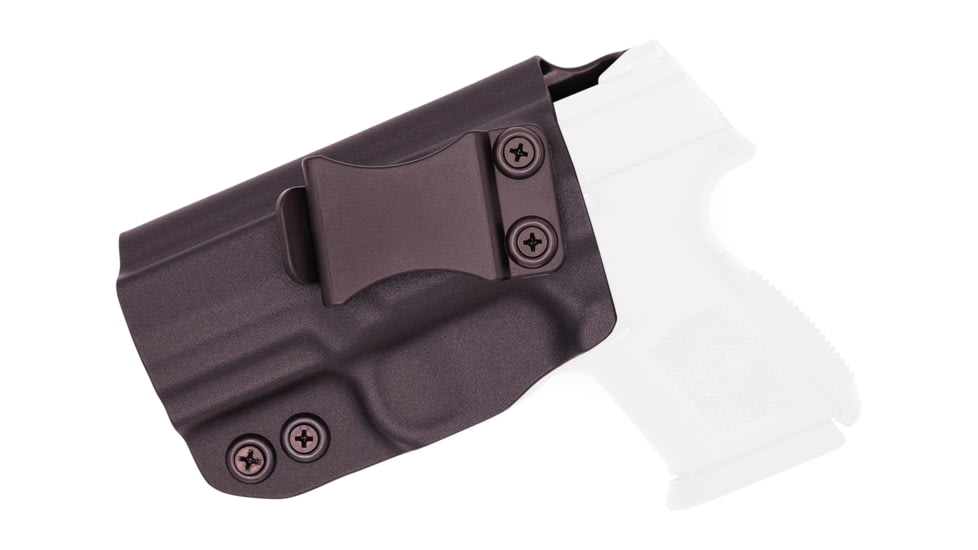 Rounded IWB KYDEX Holster, FN Herstal FNS-9 Compact, Left Hand, Black, FNH-FNS940C-BK-LH-VAR