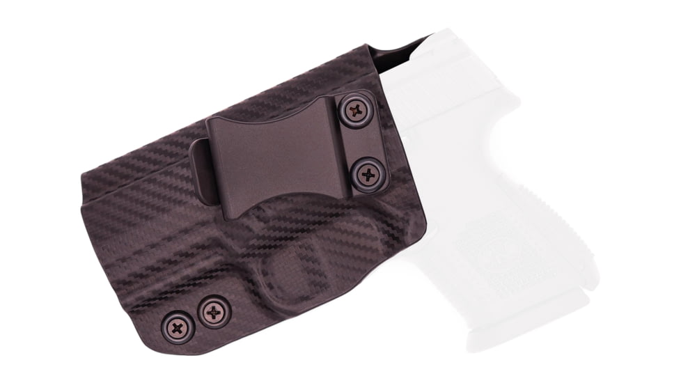 Rounded IWB KYDEX Holster, FN Herstal FNS-9 Compact, Left Hand, Carbon Fiber, FNH-FNS940C-CF-LH-VAR