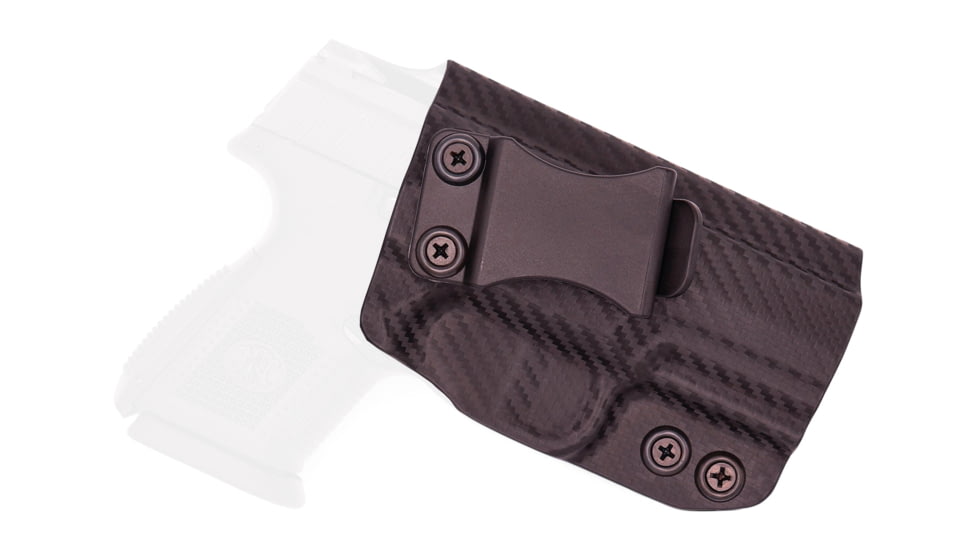 Rounded IWB KYDEX Holster, FN Herstal FNS-9 Compact, Right Hand, Carbon Fiber, FNH-FNS940C-CF-RH-VAR