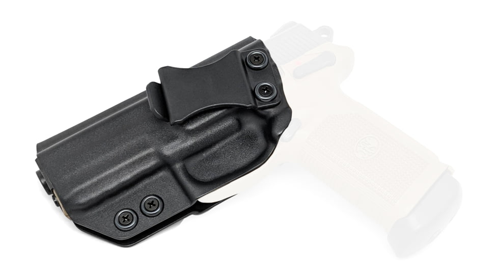 Rounded IWB KYDEX Holster, FN Herstal FNX 45, Left Hand, Black, FNS-FNX45-BK-LH-VAR