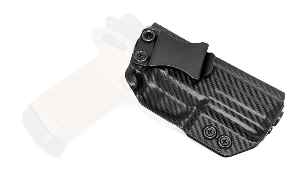 Rounded IWB KYDEX Holster, FN Herstal FNX 45, Right Hand, Carbon Fiber, FNS-FNX45-CF-RH-VAR