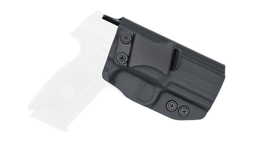 Rounded IWB KYDEX Holster, FNH 509 Compact, Right Hand, Black, FNS-FN509CMPCT-BK-RH-VAR