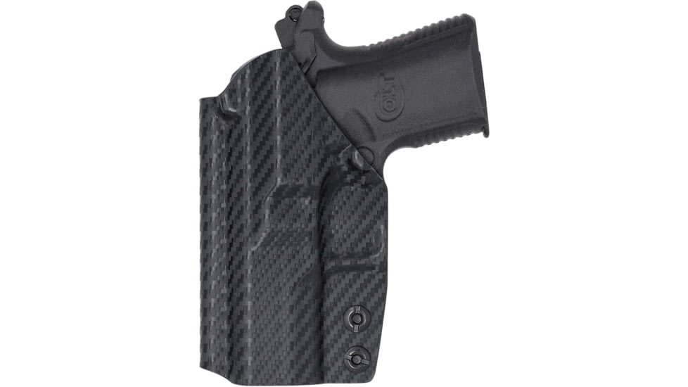 Rounded IWB KYDEX Holster for Colt Mustang, Right, Carbon Fiber Black, CEA000383