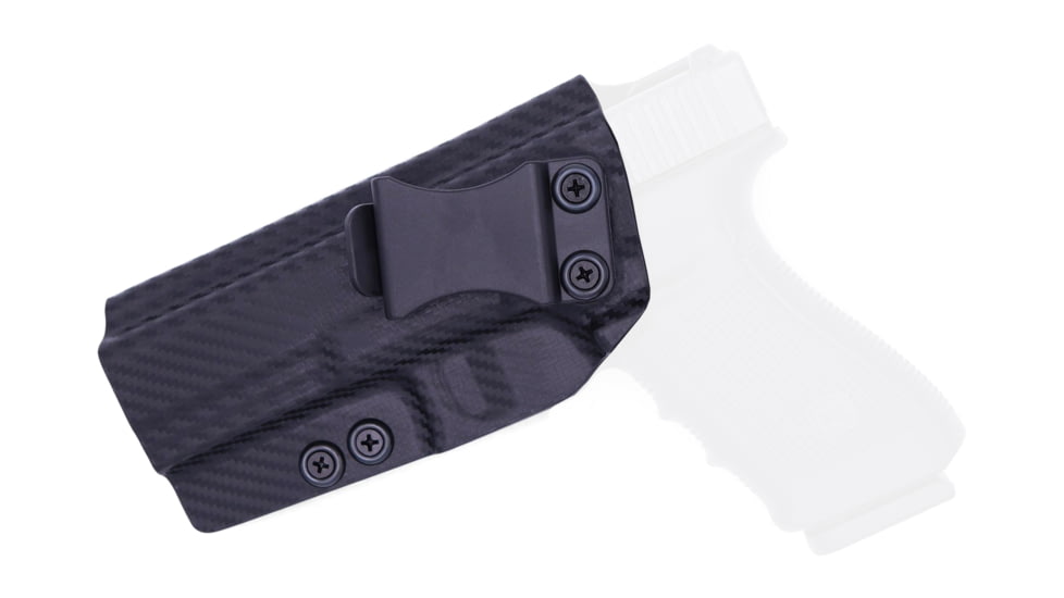 Rounded IWB KYDEX Holster, Glock 20/21, Left Hand, Carbon Fiber, GLK-2021-CF-LH-VAR