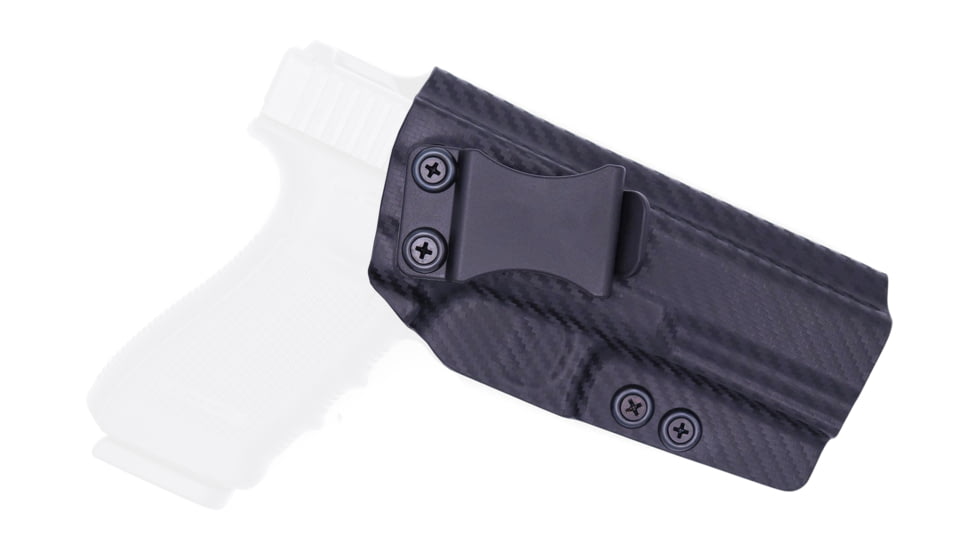 Rounded IWB KYDEX Holster, Glock 20/21, Right Hand, Carbon Fiber, GLK-2021-CF-RH-VAR
