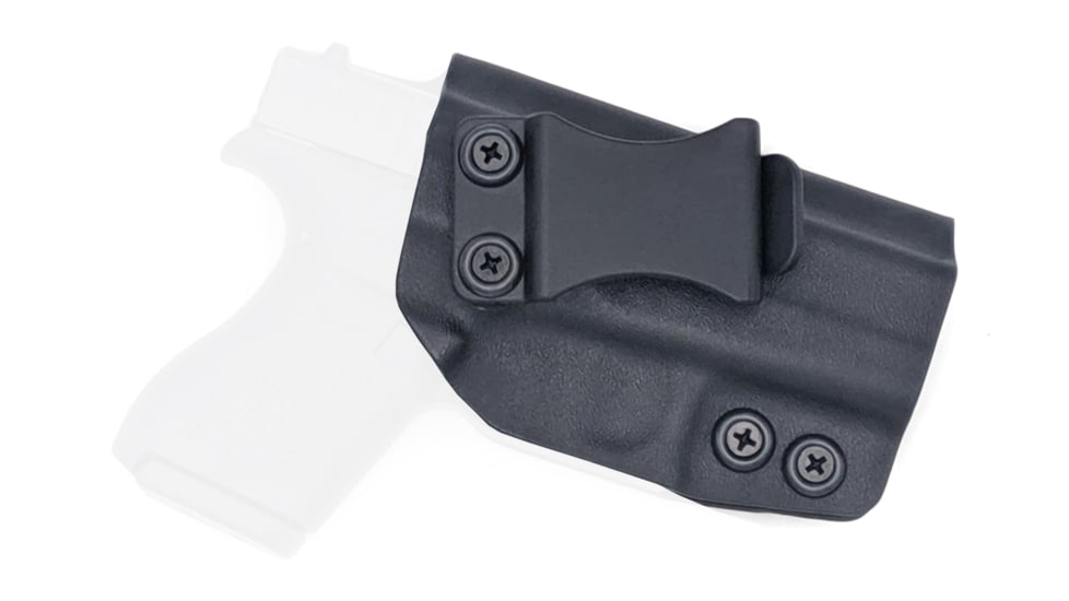 Rounded IWB KYDEX Holster, Glock 42, Right Hand, Black, GLK-G42-BK-RH-VAR