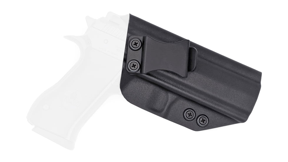 Rounded IWB KYDEX Holster, IWI Jericho 941 F9 Full, Steel Frame, RH, Black, JRO-941STEELFS-BK-RH-VAR