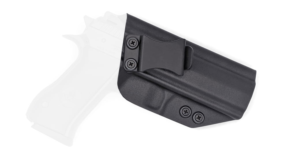 Rounded IWB KYDEX Holster, IWI Jericho 941 FS9 Mid, Steel Frame, RH, Black, JRO-941STEELMID-BK-RH-VAR
