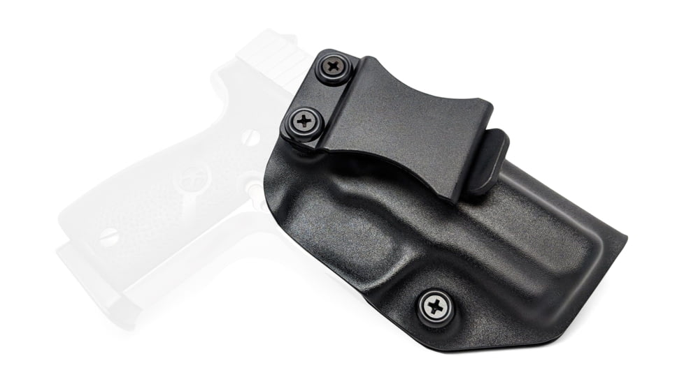 Rounded IWB KYDEX Holster, Kahr K9, Right Hand, Black, KHR-K9-BK-RH-VAR