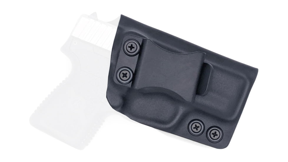 Rounded IWB KYDEX Holster, Kahr PM9, Right Hand, Black, KHR-PM9CM9-BK-RH-VAR