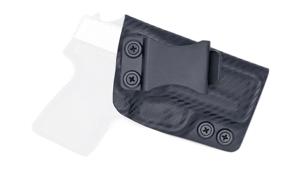 Rounded IWB KYDEX Holster, Kahr PM9, Right Hand, Carbon Fiber, KHR-PM9CM9-CF-RH-VAR