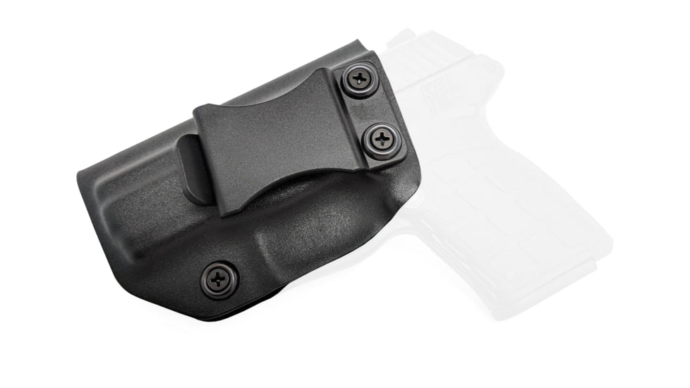 Rounded IWB KYDEX Holster, Kel-Tec PF-9, Left Hand, Black, KTC-PF9-BK-LH-VAR