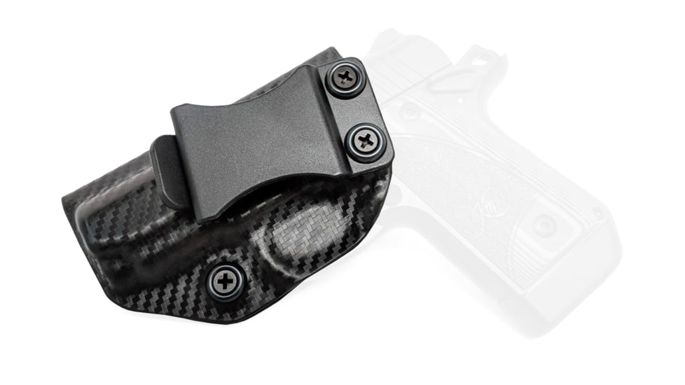 Rounded IWB KYDEX Holster, Kimber Micro 9, Left Hand, Carbon Fiber, KBR-MICRO9-CF-LH-VAR