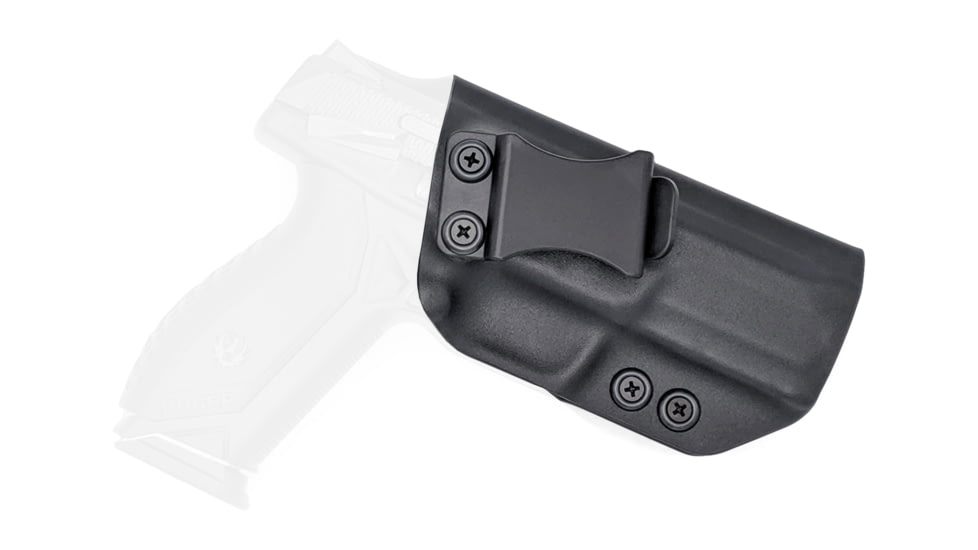 Rounded IWB KYDEX Holster, Ruger American Full Size, Right Hand, Black, RGR-AMRCNFS9-BK-RH-VAR