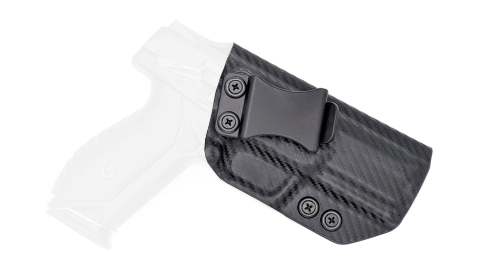 Rounded IWB KYDEX Holster, Ruger American Full Size, Right Hand, Carbon Fiber, RGR-AMRCNFS9-CF-RH-VAR