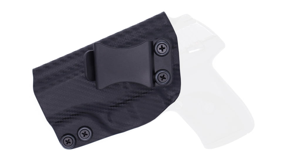 Rounded IWB KYDEX Holster, Ruger LC9/LC9s/LC380/EC9s, Left Hand, Carbon Fiber, RGR-LC9LC380-CF-LH-VAR