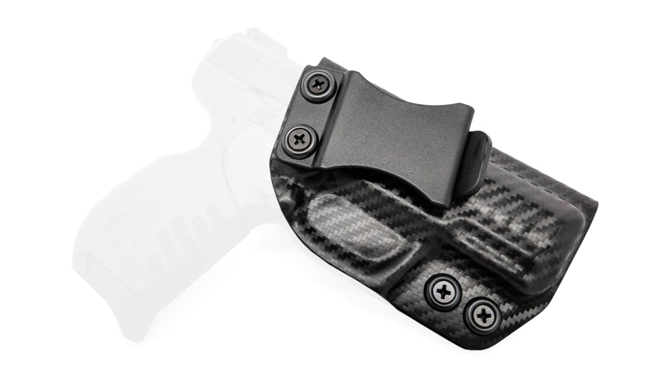 Rounded IWB KYDEX Holster, Ruger SR22, Right Hand, Carbon Fiber, RGR-SR22-CF-RH-VAR