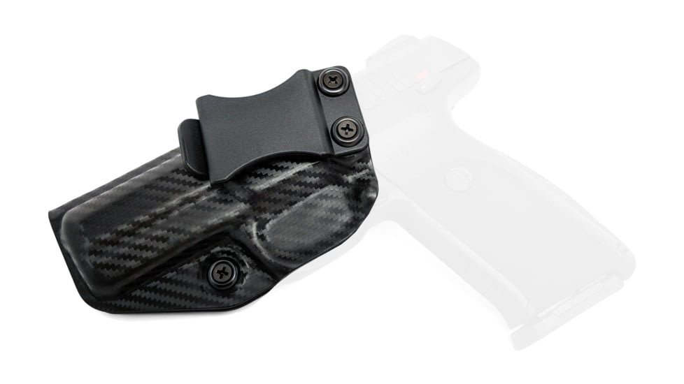 Rounded IWB KYDEX Holster, Ruger SR9/SR40, Left Hand, Carbon Fiber Black, RGR-SR9SR40-CF-LH-VAR